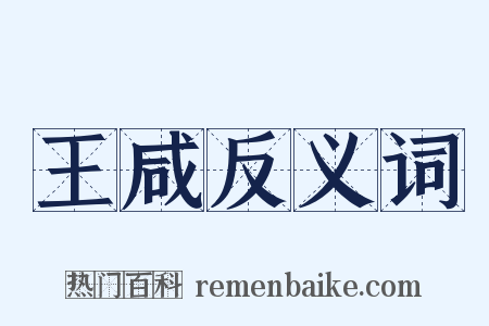 王咸反义词是什么意思的图片